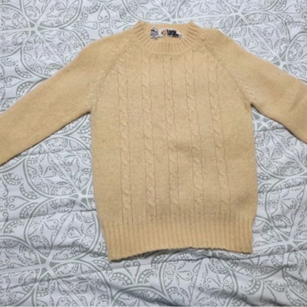 Vintage America Cream Sweater: Vintage Sweater Bee sweater
